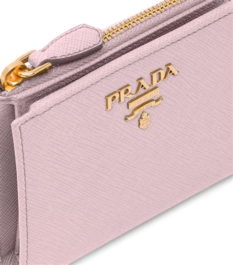 prada pink saffiano wallet|Prada saffiano wallet price.